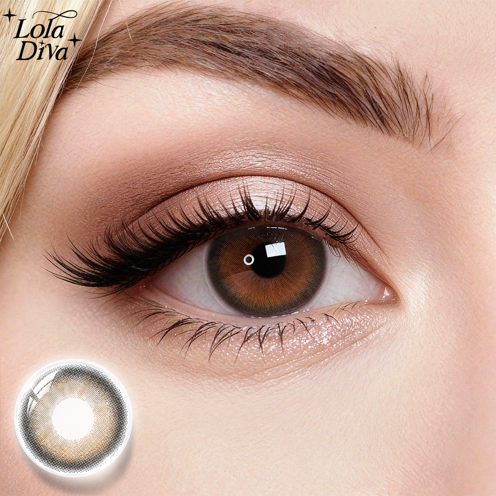 2pcs LolaDiva Sunkissed Nimbus Brown | 1-Day Contact Lenses