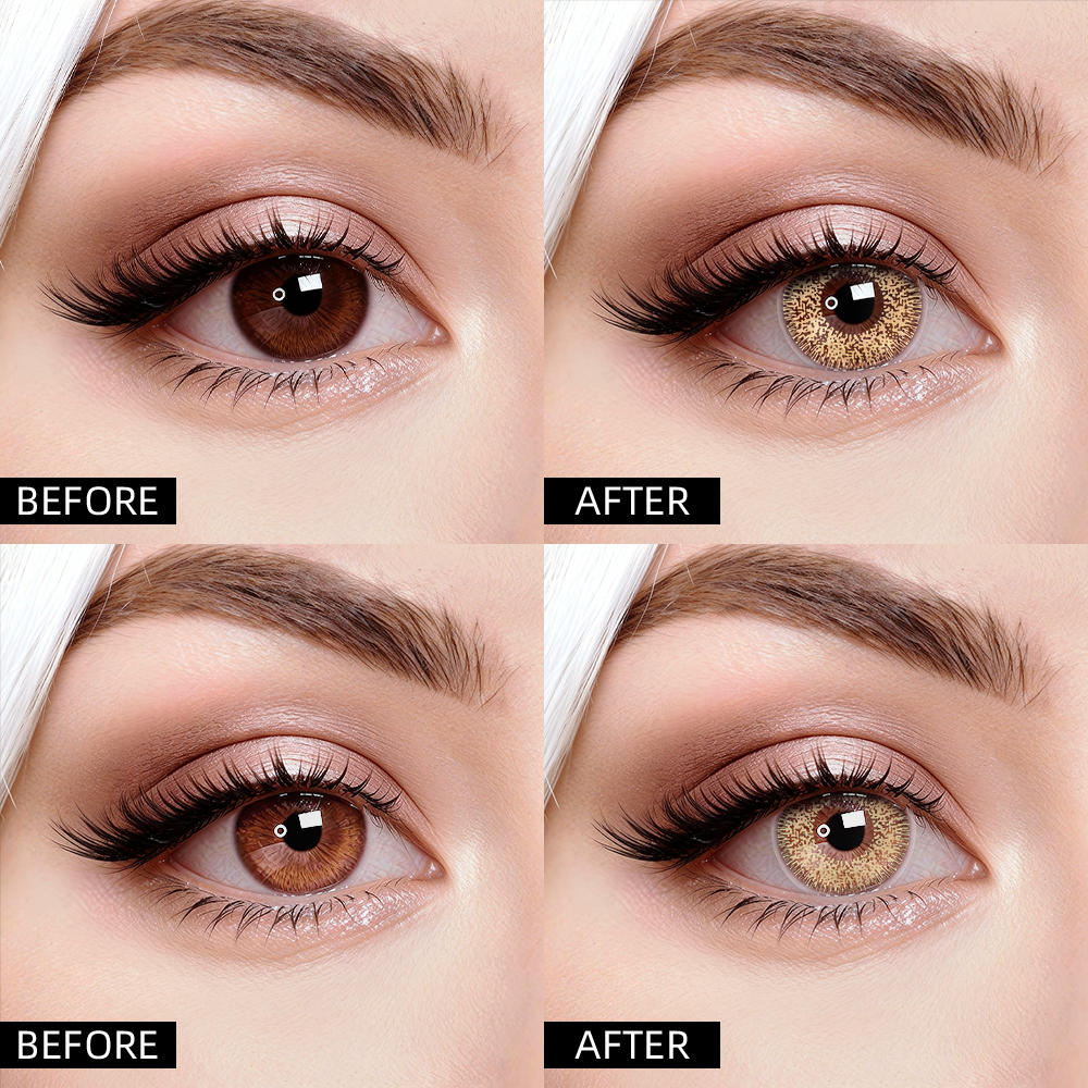 2pcs LolaDiva Sunrise Quartz Yellow | 1-Year Contact Lenses