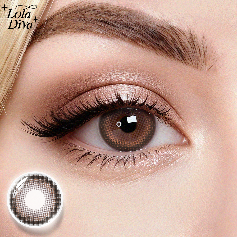 10pcs Loladiva Contact Lenses Velvet Honeydew Brown | 1 Daily