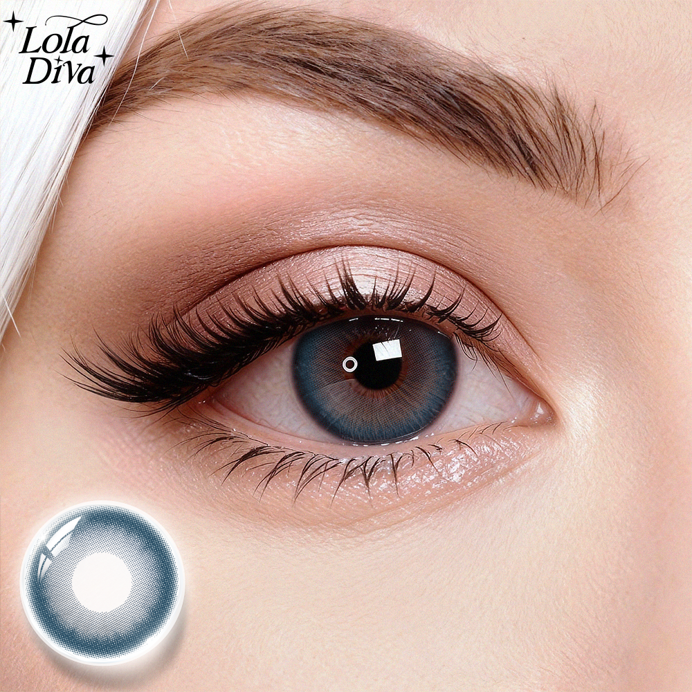 2pcs LolaDiva Berry Cloud Blue | 1-Day Contact Lenses