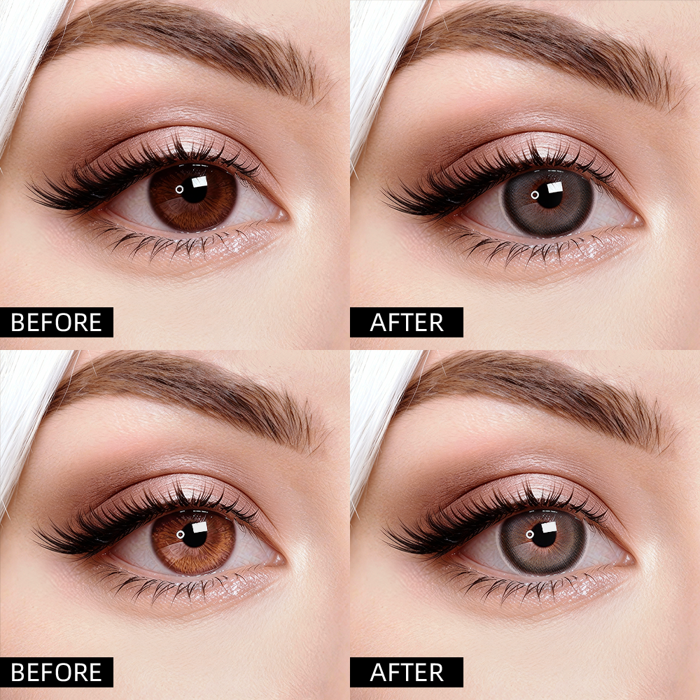 2pcs LolaDiva Iced Dewdrop Blue | 1-Day Contact Lenses 14.5mm