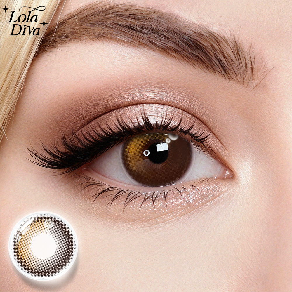 2pcs LolaDiva Giraffe Brown | 1-Day Contact Lenses