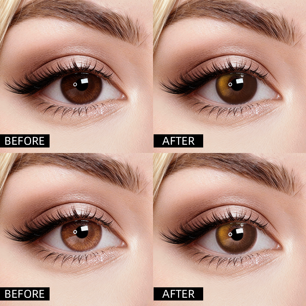 2pcs LolaDiva Giraffe Brown | 1-Day Contact Lenses