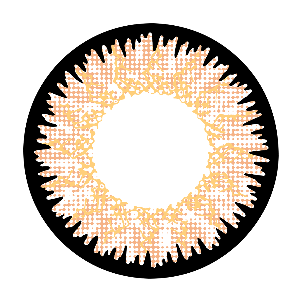 2pcs LolaDiva Gilded Coral Brown | 1-Year Contact Lenses