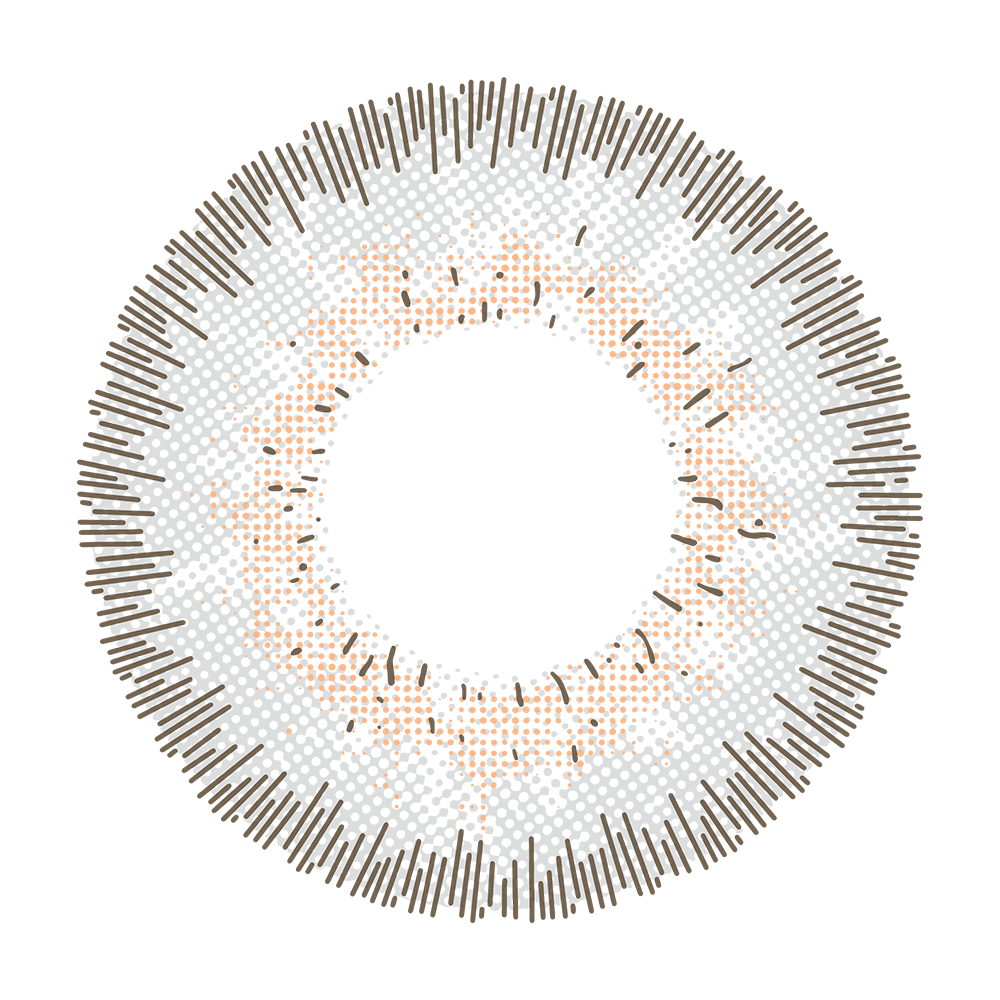 2pcs LolaDiva Smoke Halo Grey | 1-Year Contact Lenses