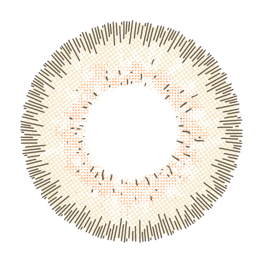 2pcs LolaDiva Amber Halo Brown | 1-Year Contact Lenses