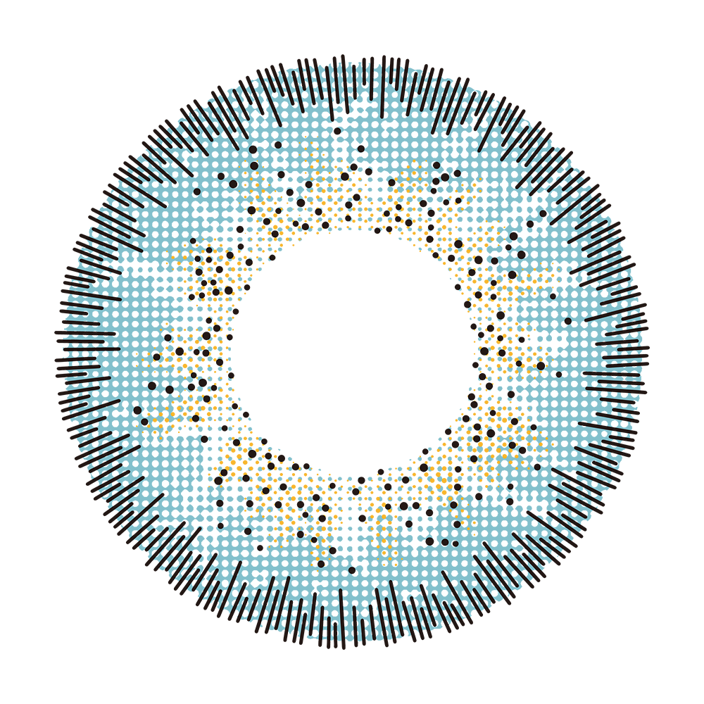 2pcs LolaDiva Coastal Haze Blue | 1-Year Contact Lenses