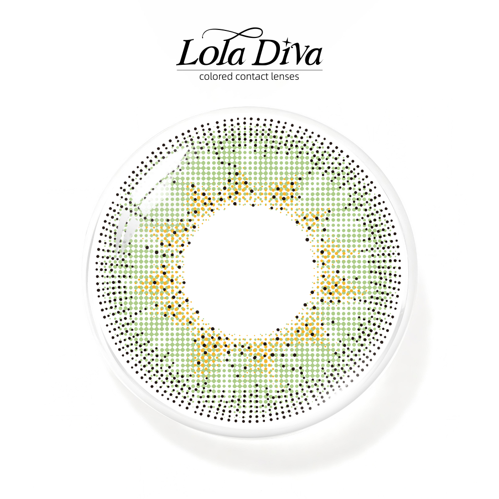 2pcs LolaDiva Spring Petal Green | 1-Year Contact Lenses