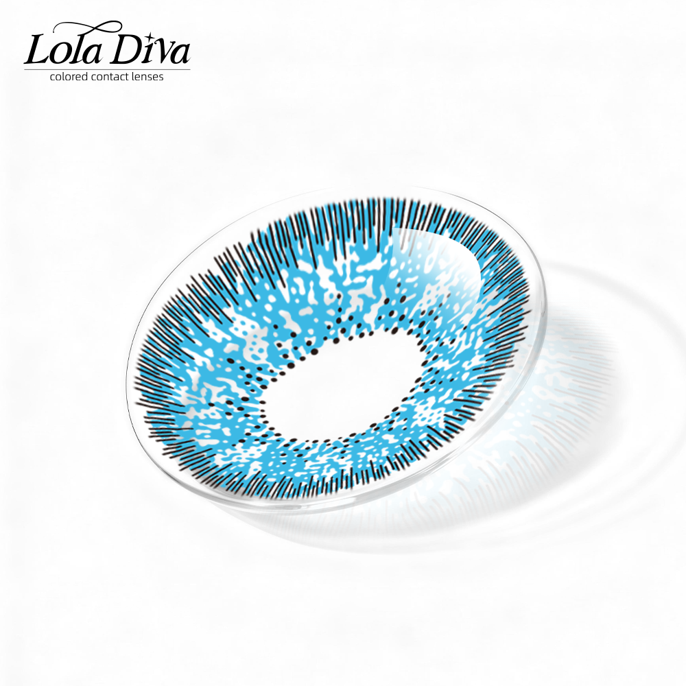 2pcs LolaDiva Ocean Quartz Blue | 1-Year Contact Lenses