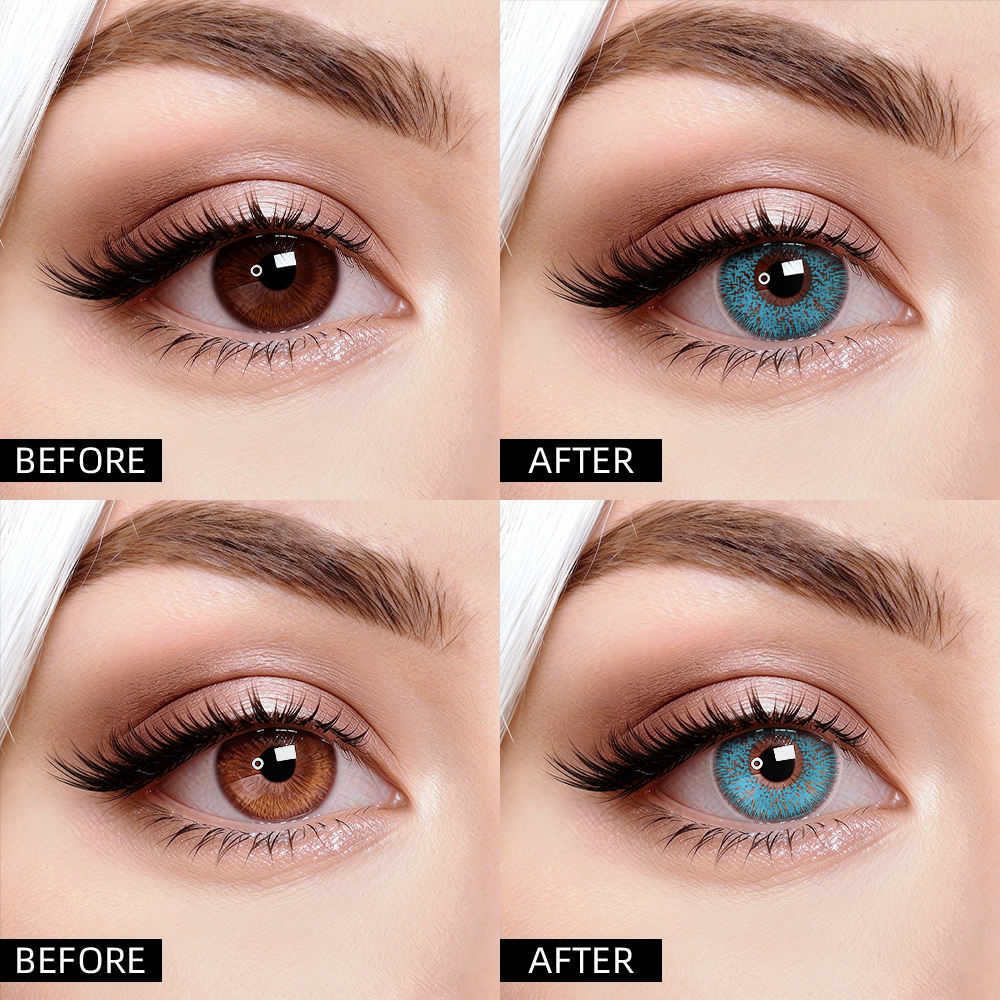 2pcs LolaDiva Ocean Quartz Blue | 1-Year Contact Lenses