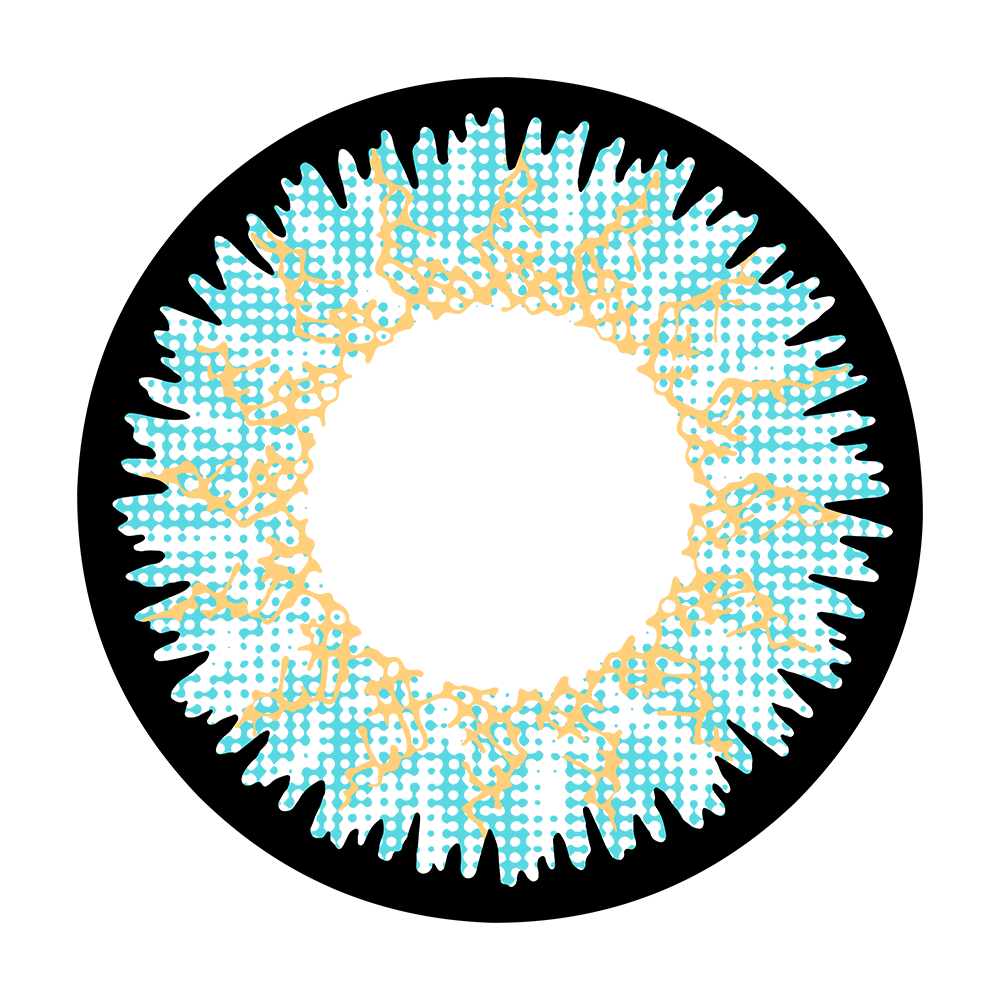 2pcs LolaDiva Starry Sky Blue | 1-Year Contact Lenses