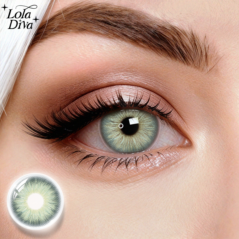 2pcs LolaDiva Aurora Green  | 1-Year Contact Lenses