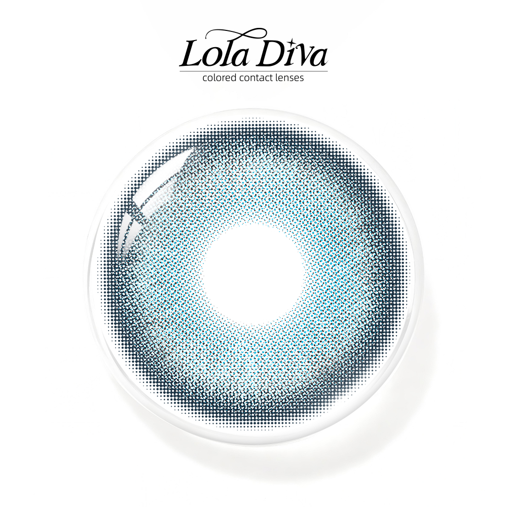 2pcs LolaDiva Misty Lake ​Blue | 1-Year Contact Lenses