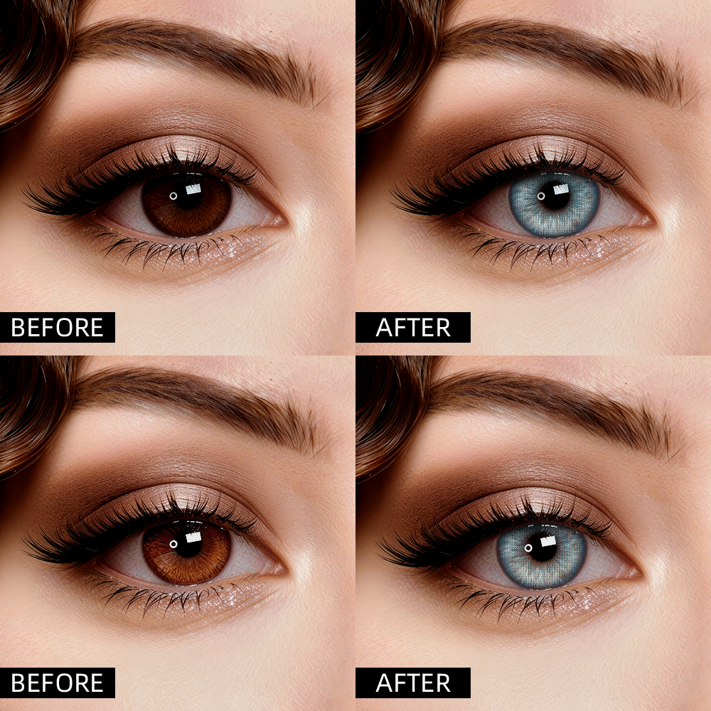 2pcs LolaDiva Misty Lake ​Blue | 1-Year Contact Lenses