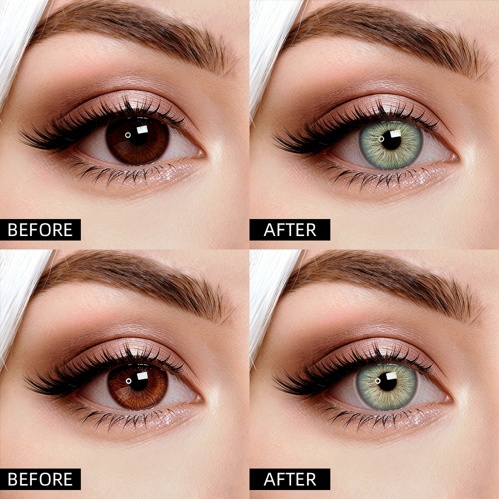 2pcs LolaDiva Aurora Green  | 1-Year Contact Lenses