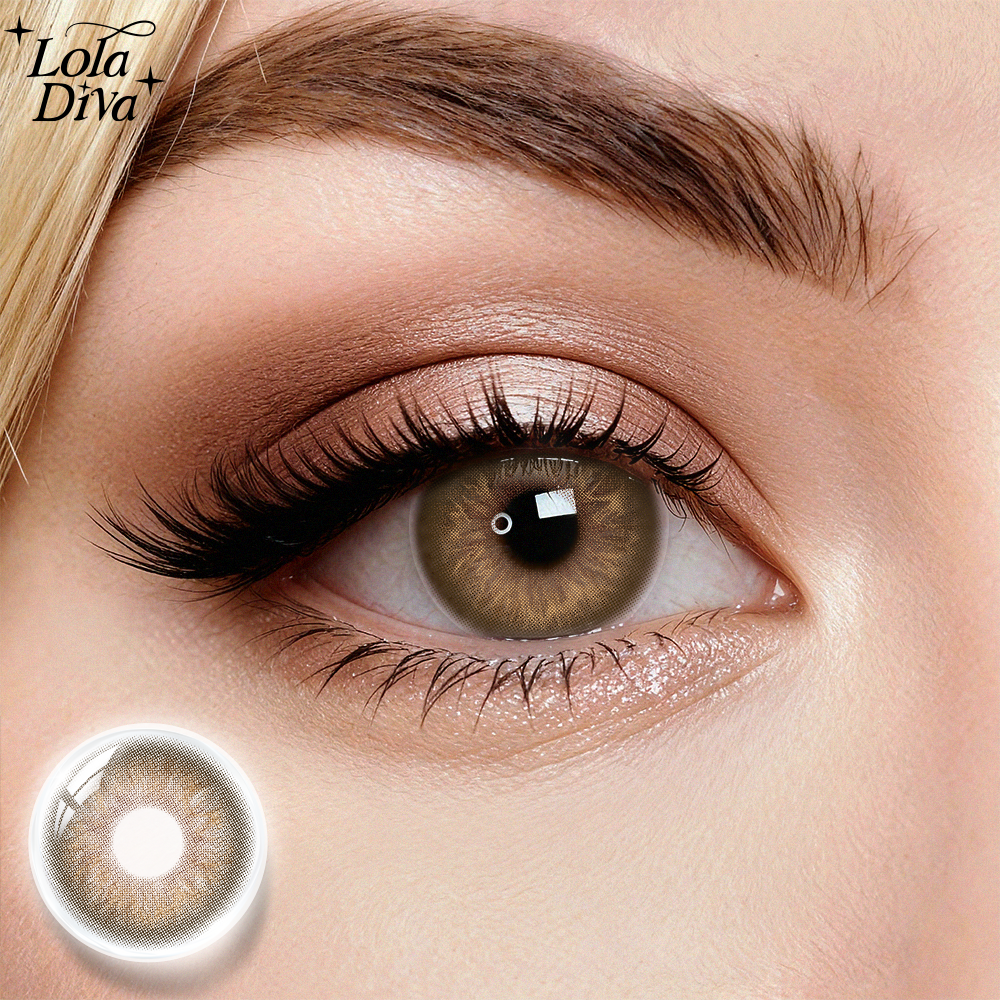2pcs LolaDiva Autumn Haze Brown  | 1-Year Contact Lenses