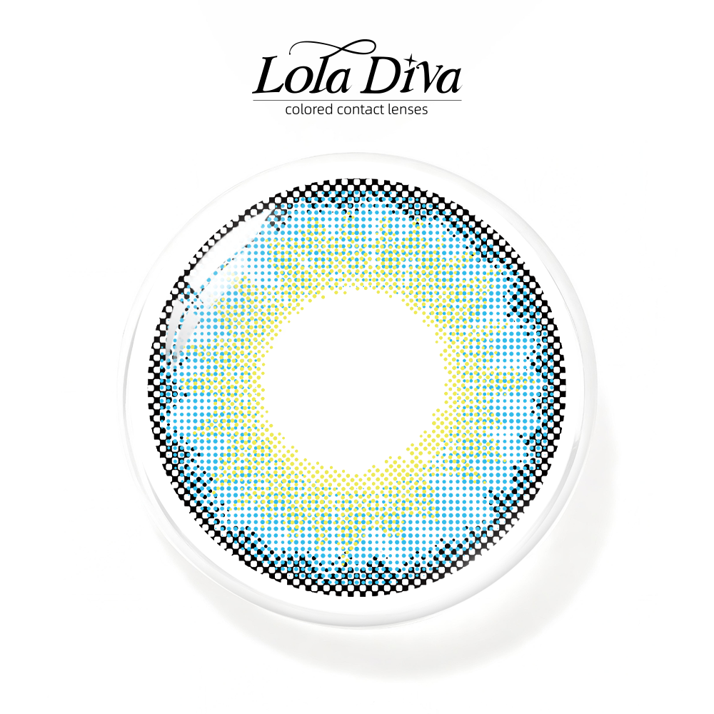 2pcs LolaDiva Water Lily Blue | 1-Year Contact Lenses