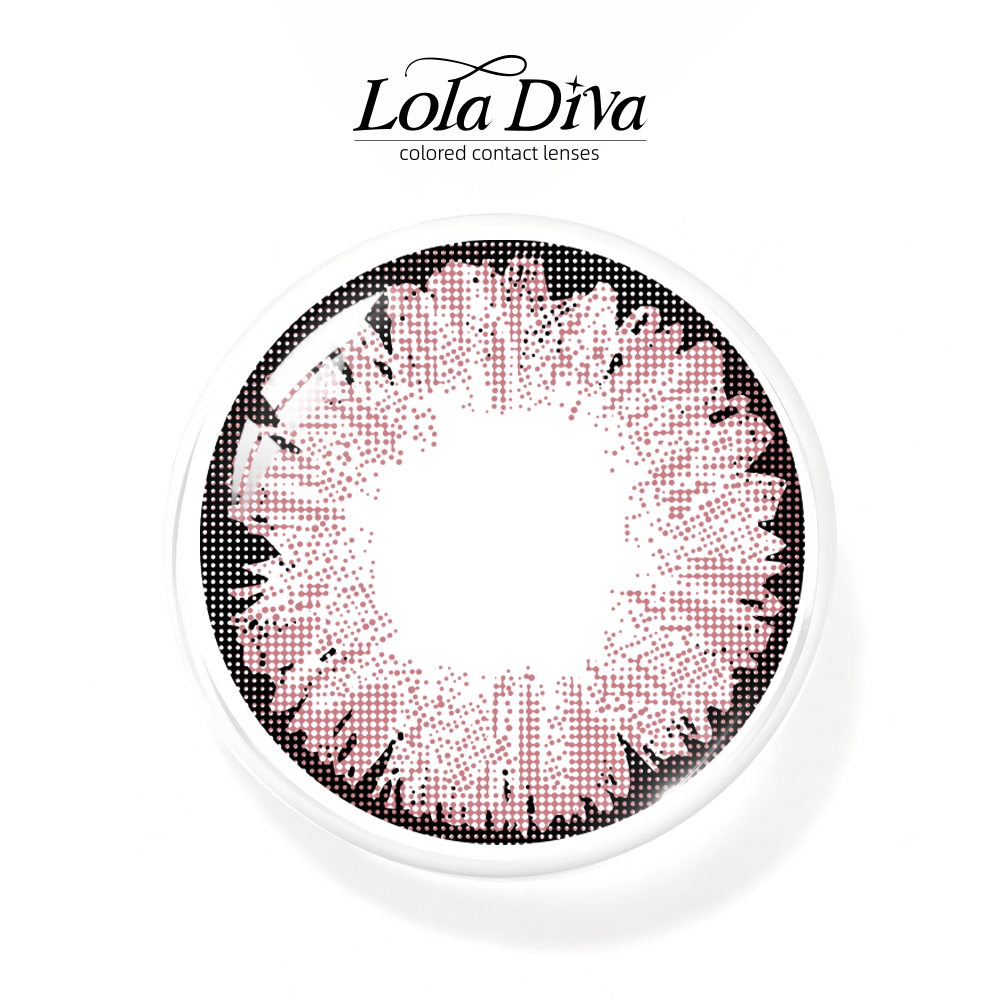 2pcs LolaDiva Rosé Nymph​ Pink | 1-Year Contact Lenses