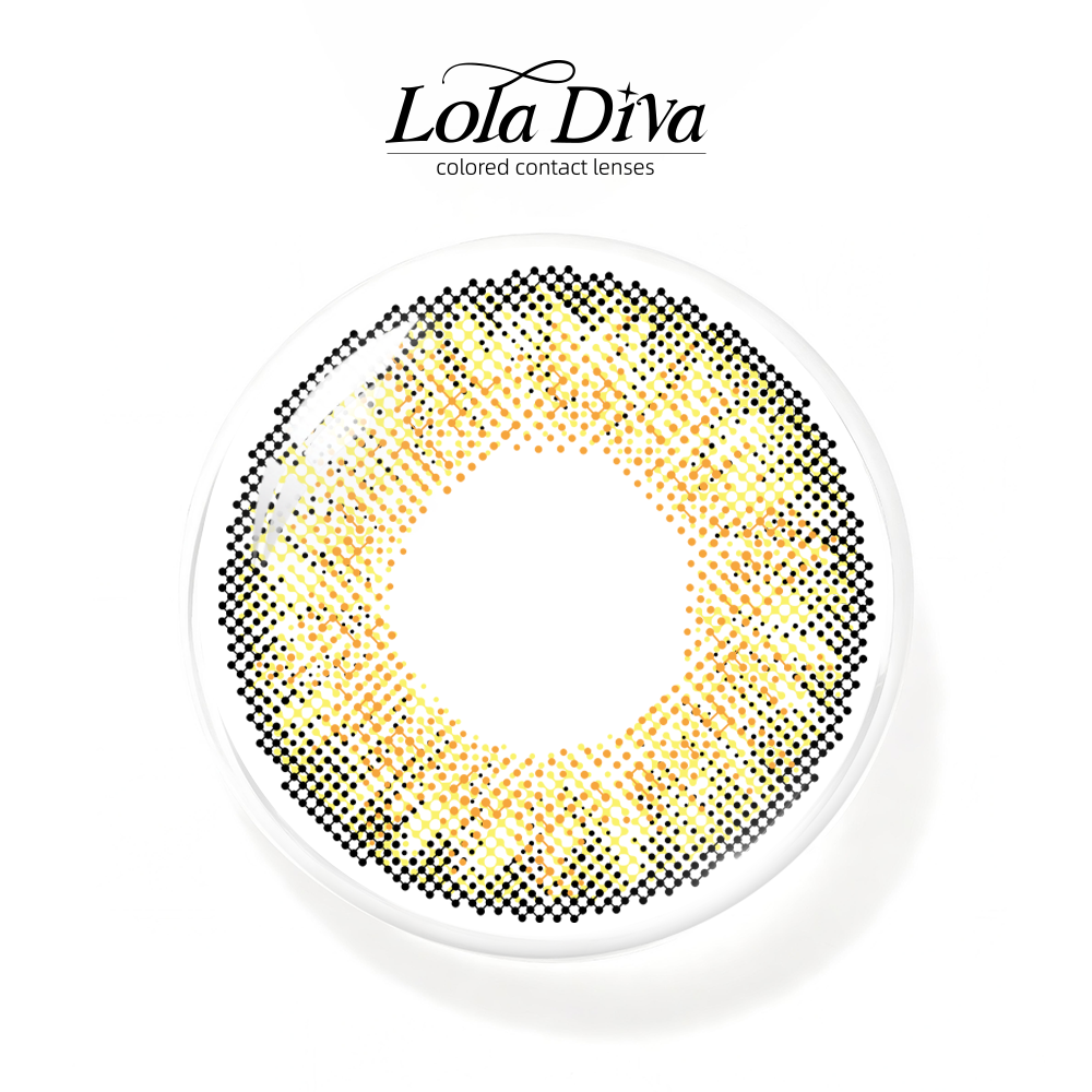 2pcs LolaDiva Golden Haze Hazel | 1-Year Contact Lenses