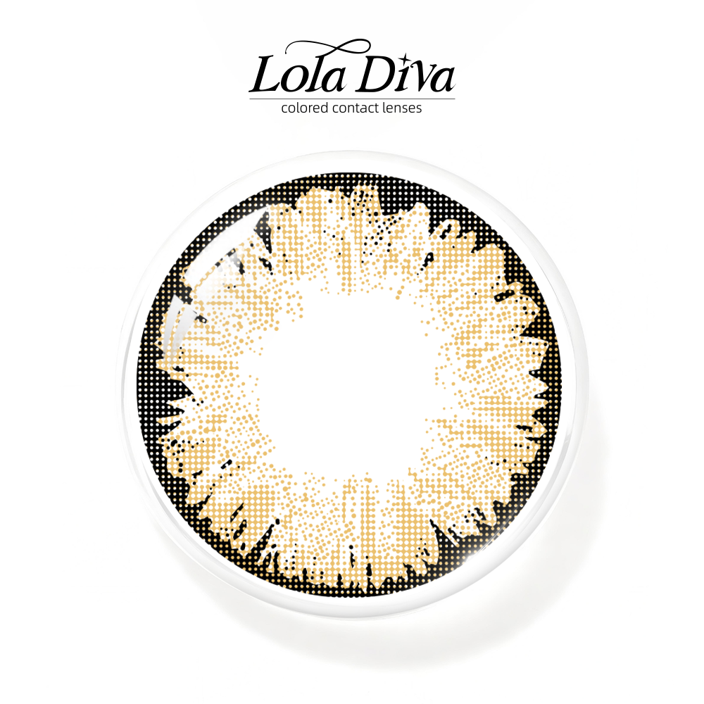 2pcs LolaDiva Helios'Tear Hazel | 1-Year Contact Lenses