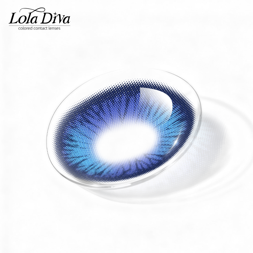 2pcs LolaDiva Stellar Punk Blue | 1-Year Contact Lenses
