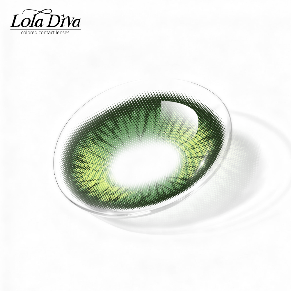 2pcs LolaDiva Punk Nova Green  | 1-Year Contact Lenses