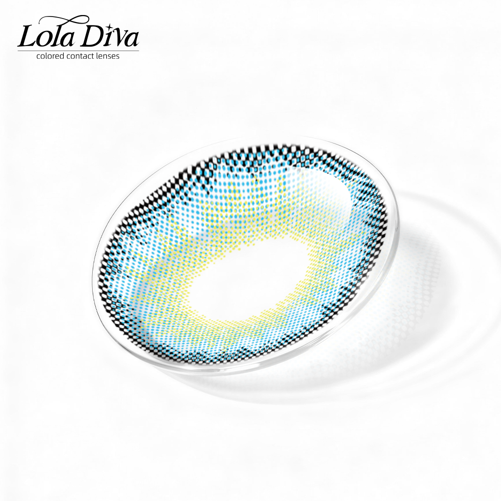 2pcs LolaDiva Water Lily Blue | 1-Year Contact Lenses