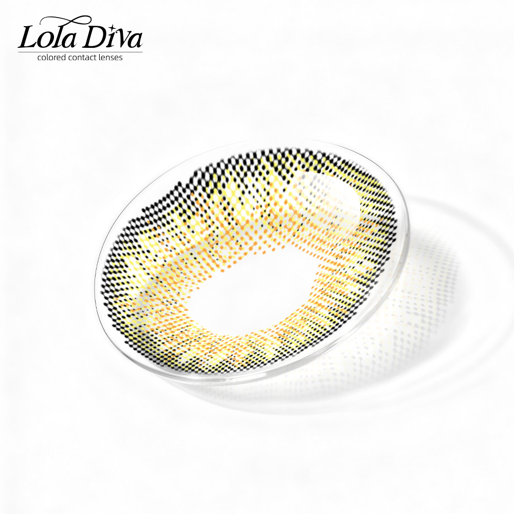2pcs LolaDiva Golden Haze Hazel | 1-Year Contact Lenses