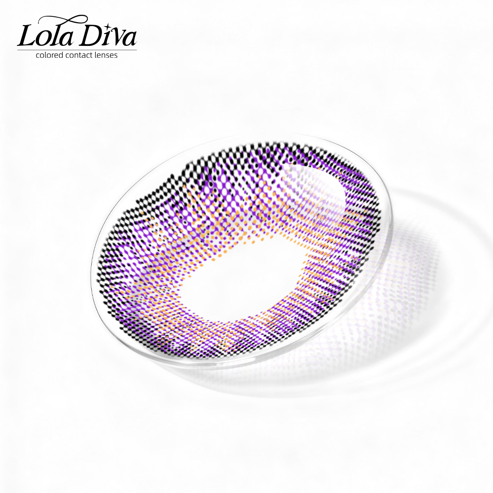 2pcs LolaDiva Twilight Iris Purple | 1-Year Contact Lenses