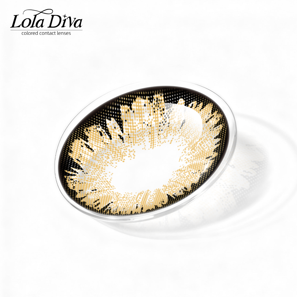 2pcs LolaDiva Helios'Tear Hazel | 1-Year Contact Lenses