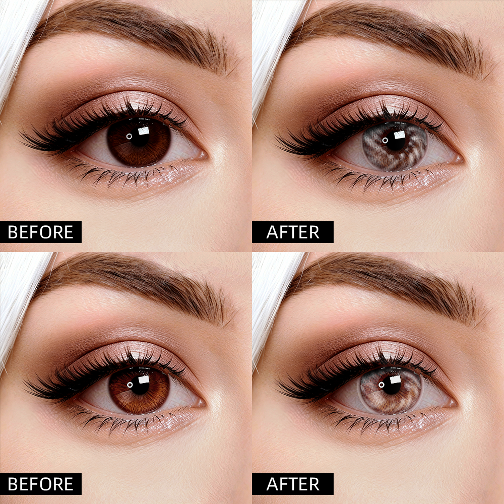 2pcs LolaDiva Polar Lights Grey | 1-Year Contact Lenses