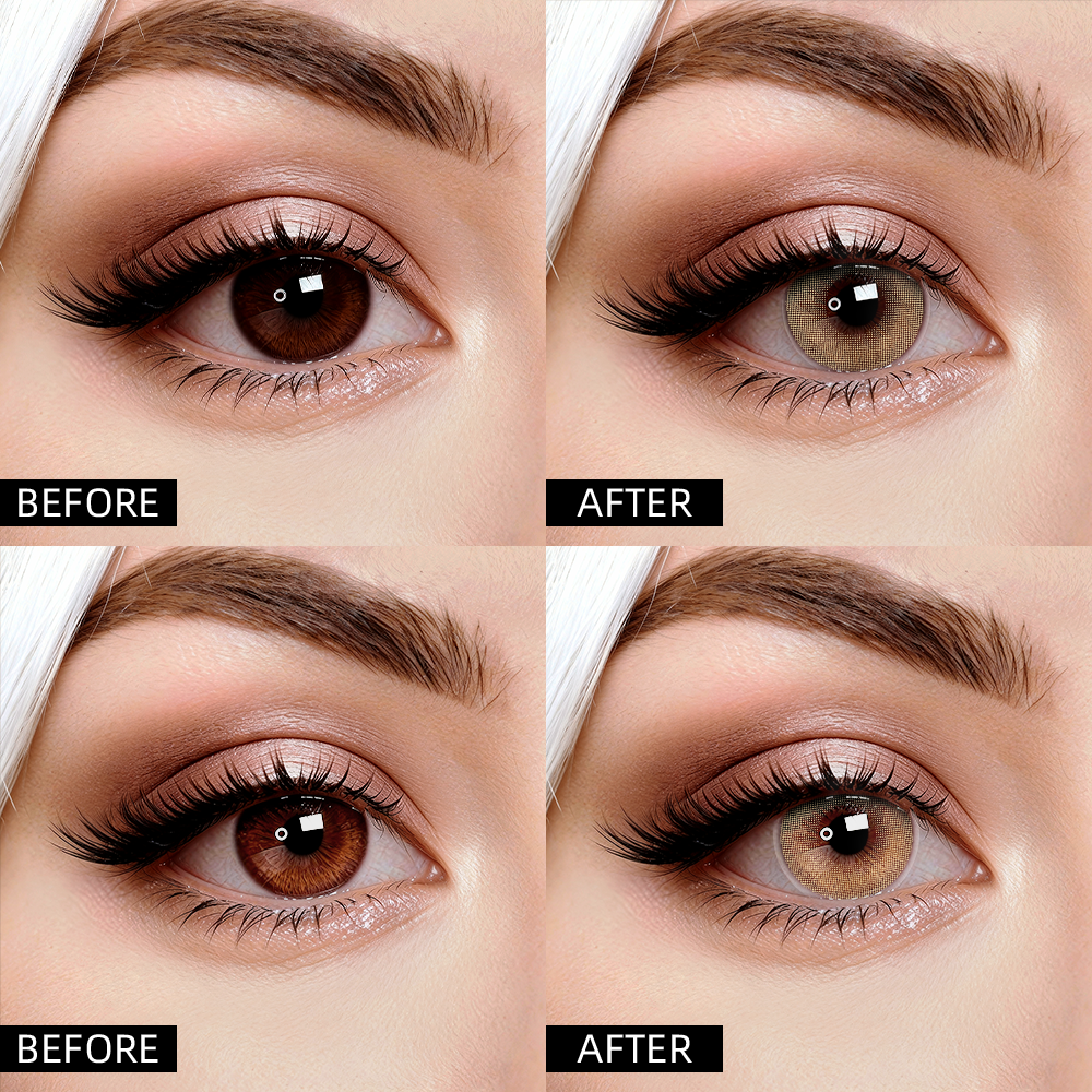 2pcs LolaDiva Polar Lights Brown | 1-Year Contact Lenses