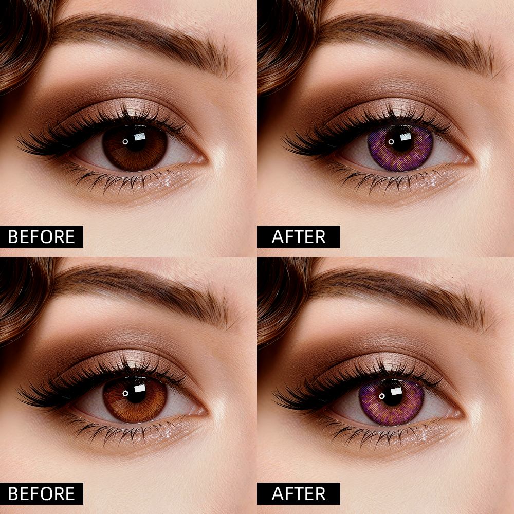 2pcs LolaDiva Twilight Iris Purple | 1-Year Contact Lenses