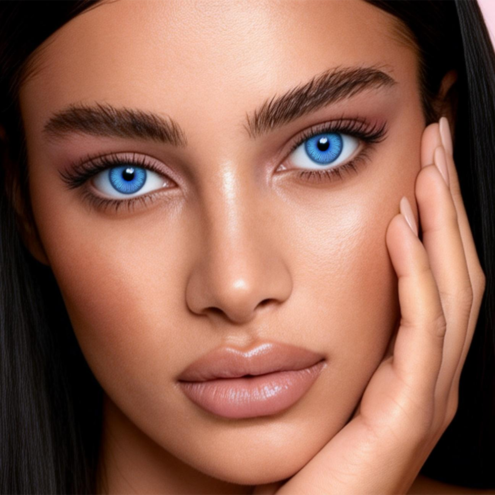 2pcs LolaDiva Stellar Punk Blue | 1-Year Contact Lenses