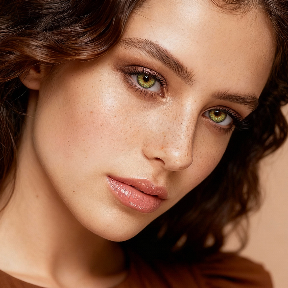 2pcs LolaDiva Primavera Yellow-Green | 1-Year Contact Lenses