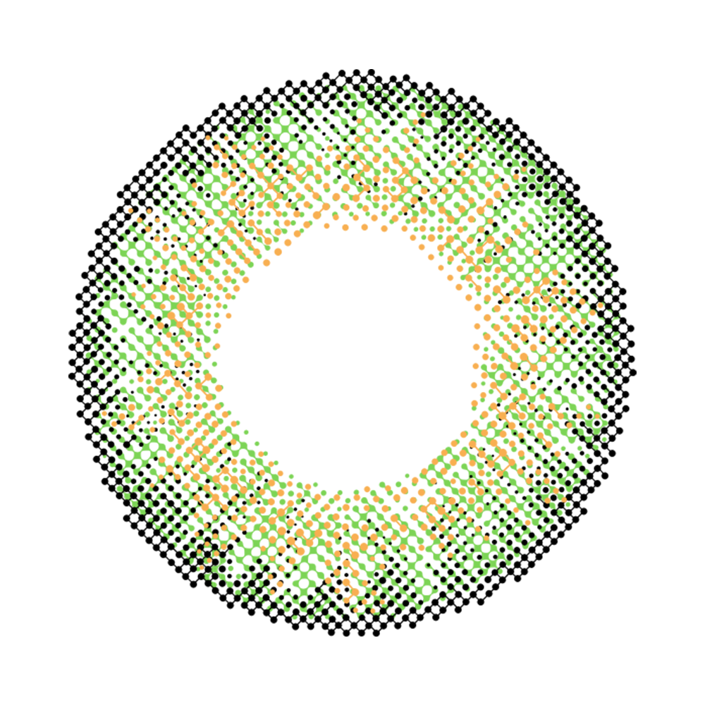 2pcs LolaDiva Wonderland Green | 1-Year Contact Lenses