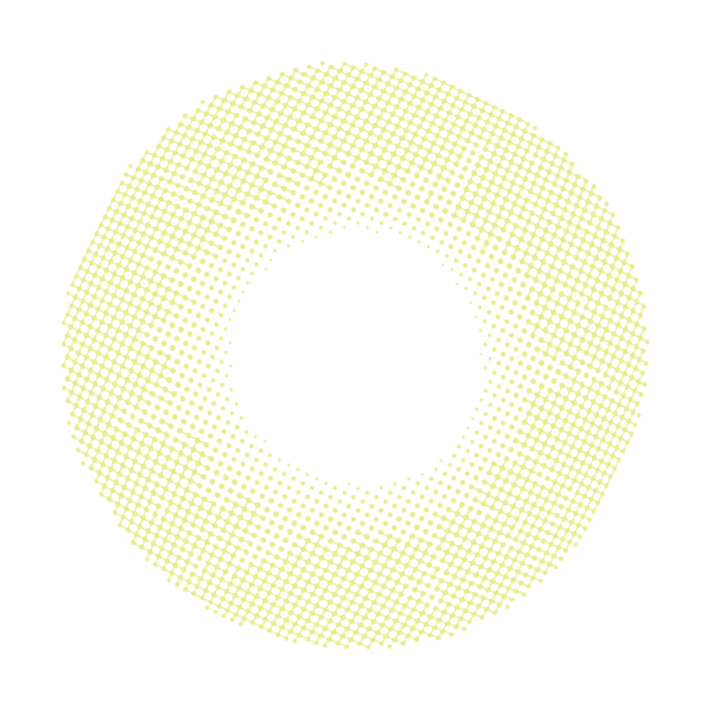 2pcs LolaDiva Polar Lights Yellow-Green | 1-Year Contact Lenses