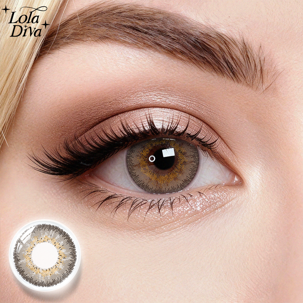 2pcs LolaDiva Nocturne Echo Brown | 1-Year Contact Lenses