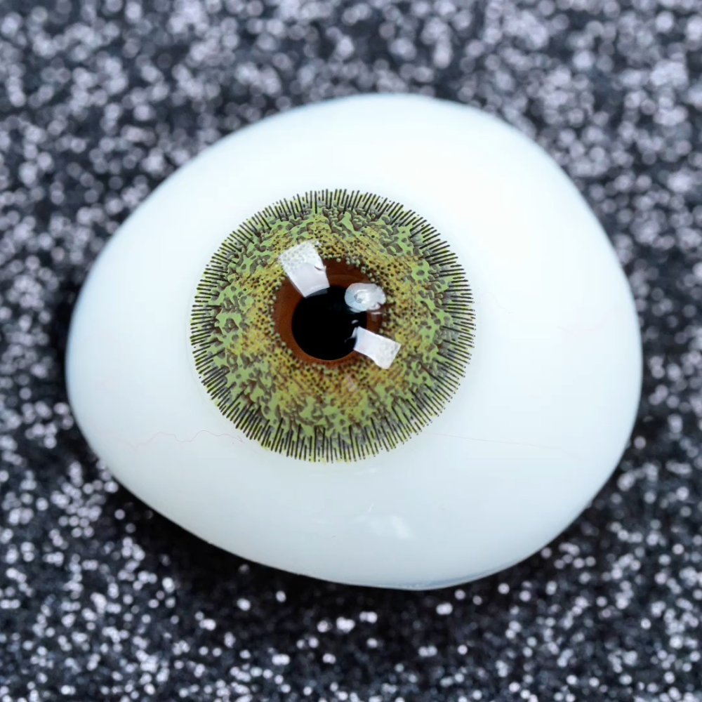 2pcs LolaDiva Primavera Yellow-Green | 1-Year Contact Lenses