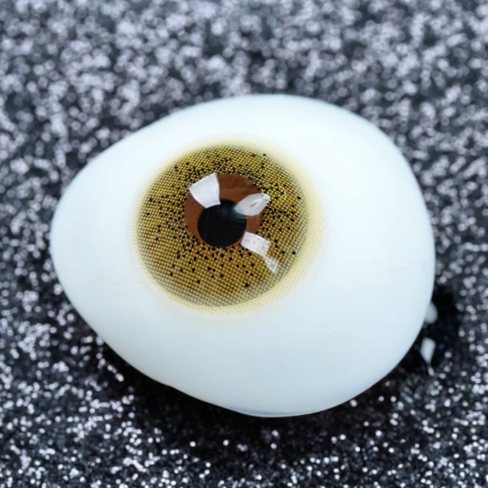 2pcs LolaDiva Cream Speckle Yellow | 1-Year Contact Lenses