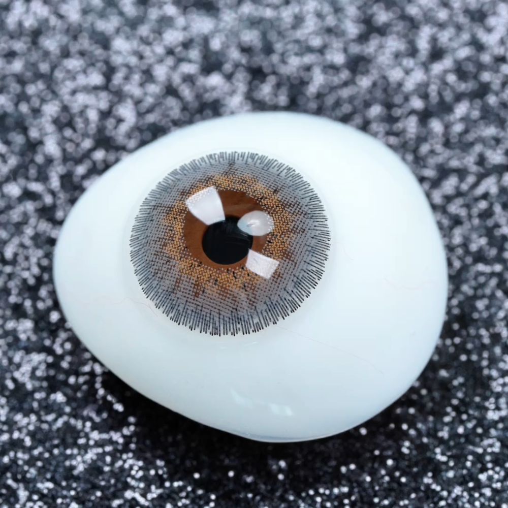 2pcs LolaDiva Smoke Halo Grey | 1-Year Contact Lenses