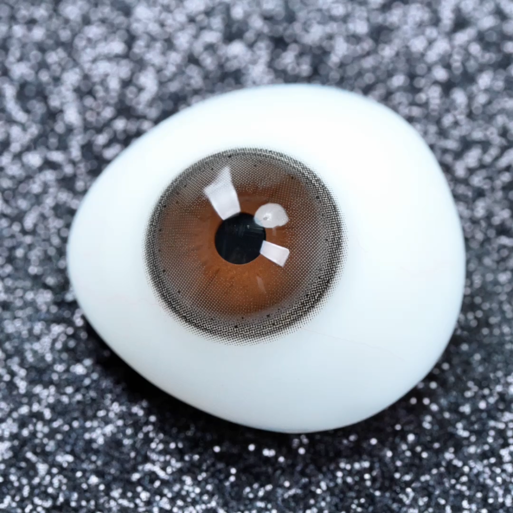 2pcs LolaDiva Cream Truffle Black | 1-Day Contact Lenses