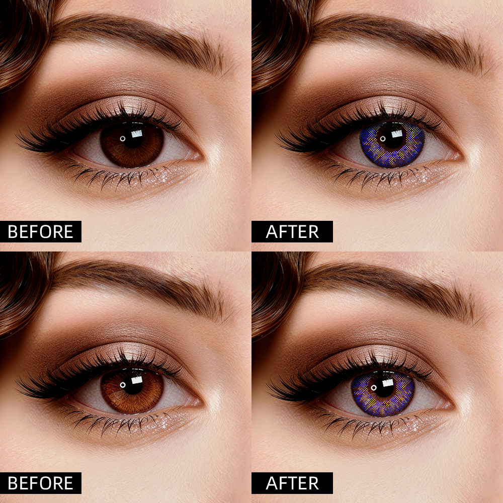 2pcs LolaDiva Starry Night Blue | 1-Year Contact Lenses