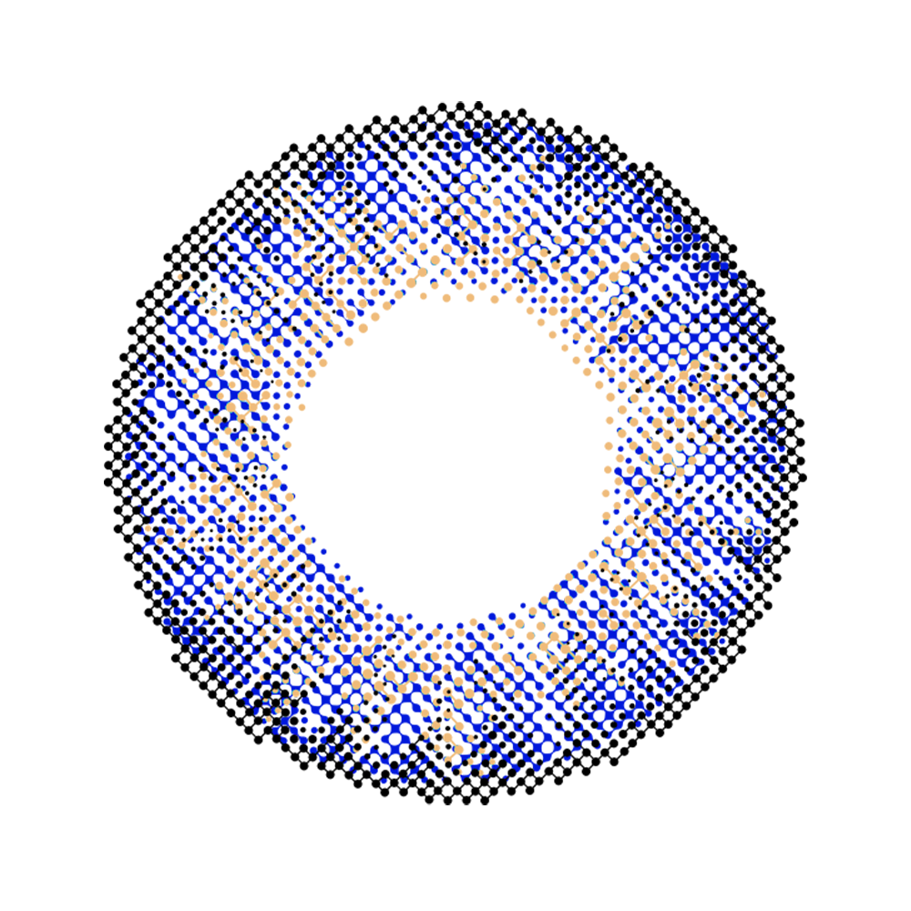 2pcs LolaDiva Starry Night Blue | 1-Year Contact Lenses