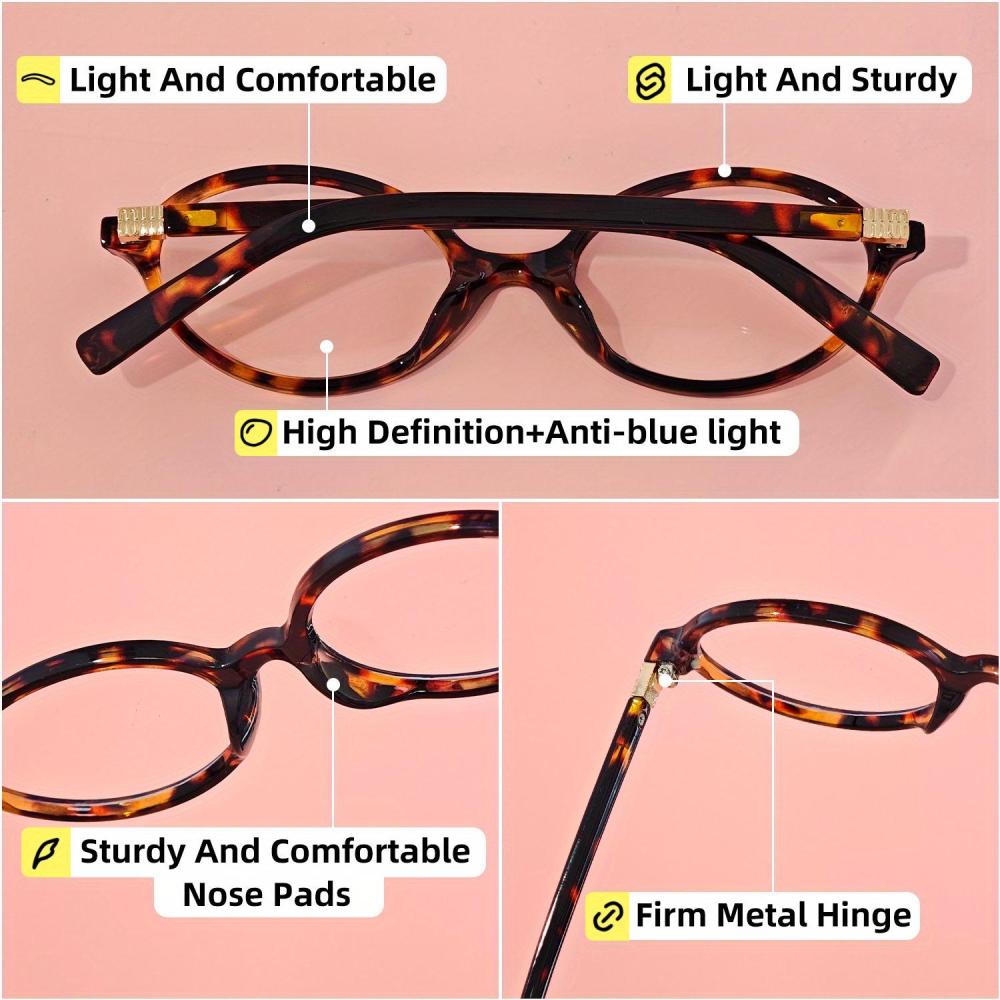 Unisex Trendy Casual Full Frame Plano Glasses Square Frame Plano Glasses