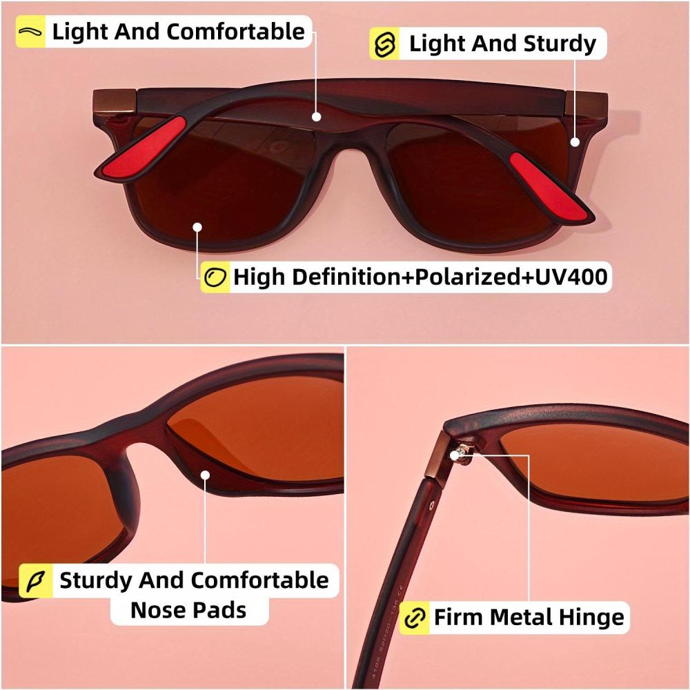 Unisex Polarized Sunglasses Full Frame Charming Trendy Sunglasses UV400