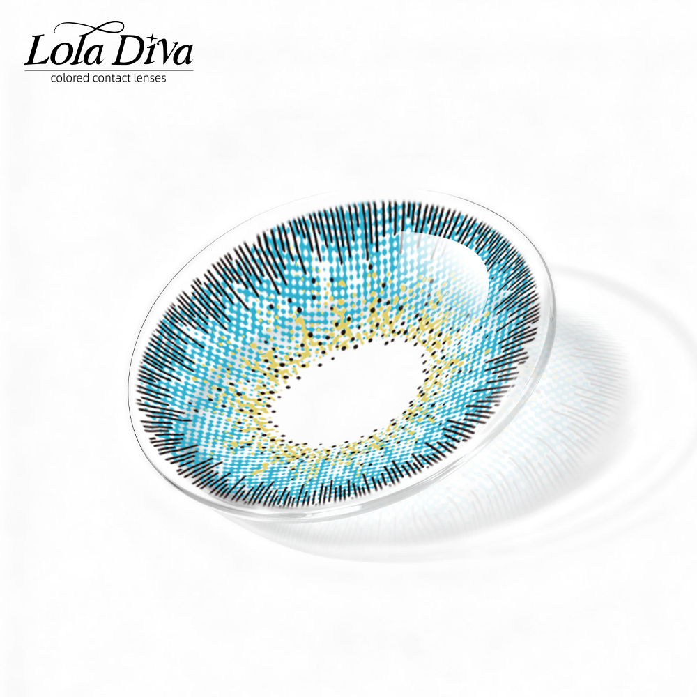 2pcs LolaDiva Coral Sea Blue | 1-Year Contact Lenses