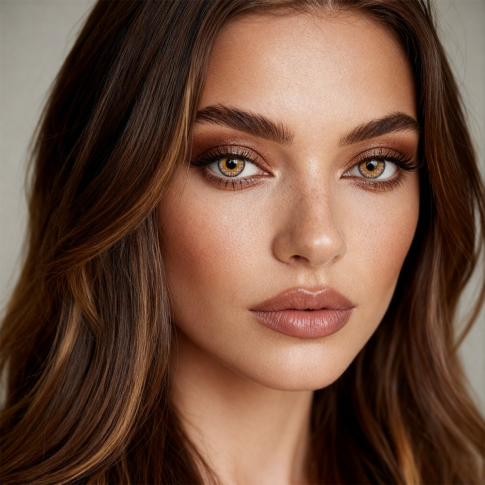 2pcs LolaDiva Mocha Glow Brown | 1-Year Contact Lenses