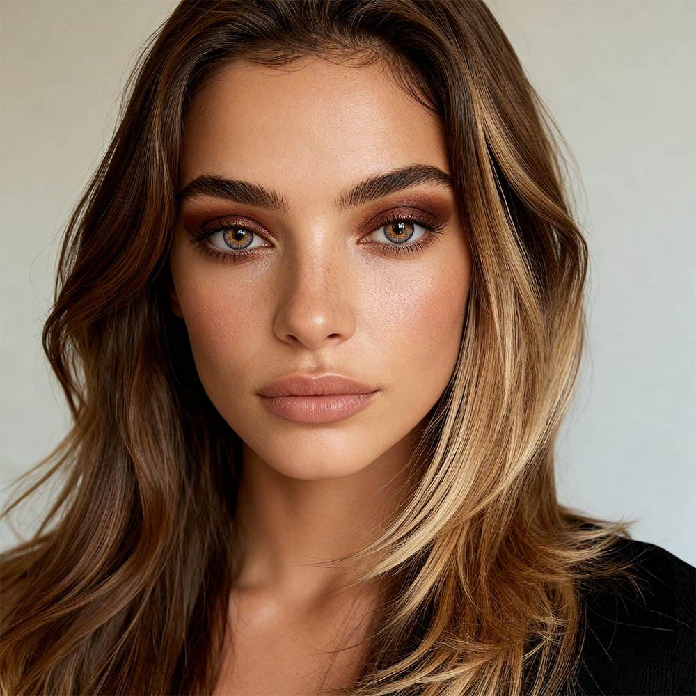 2pcs LolaDiva Smoke & Ember Gray | 1-Year Contact Lenses