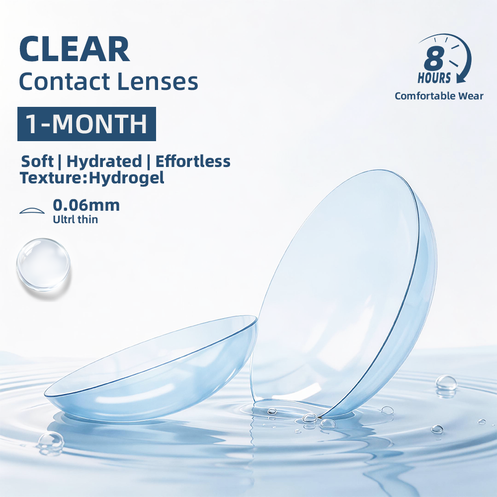2pcs LolaDiva Clear Contacts | 1-Month Contact Lenses